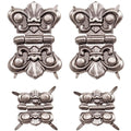 TH93075 Advantus Idea-Ology Metal Hinges W/Brads 4/Pkg-Antique Nickel Fasteners