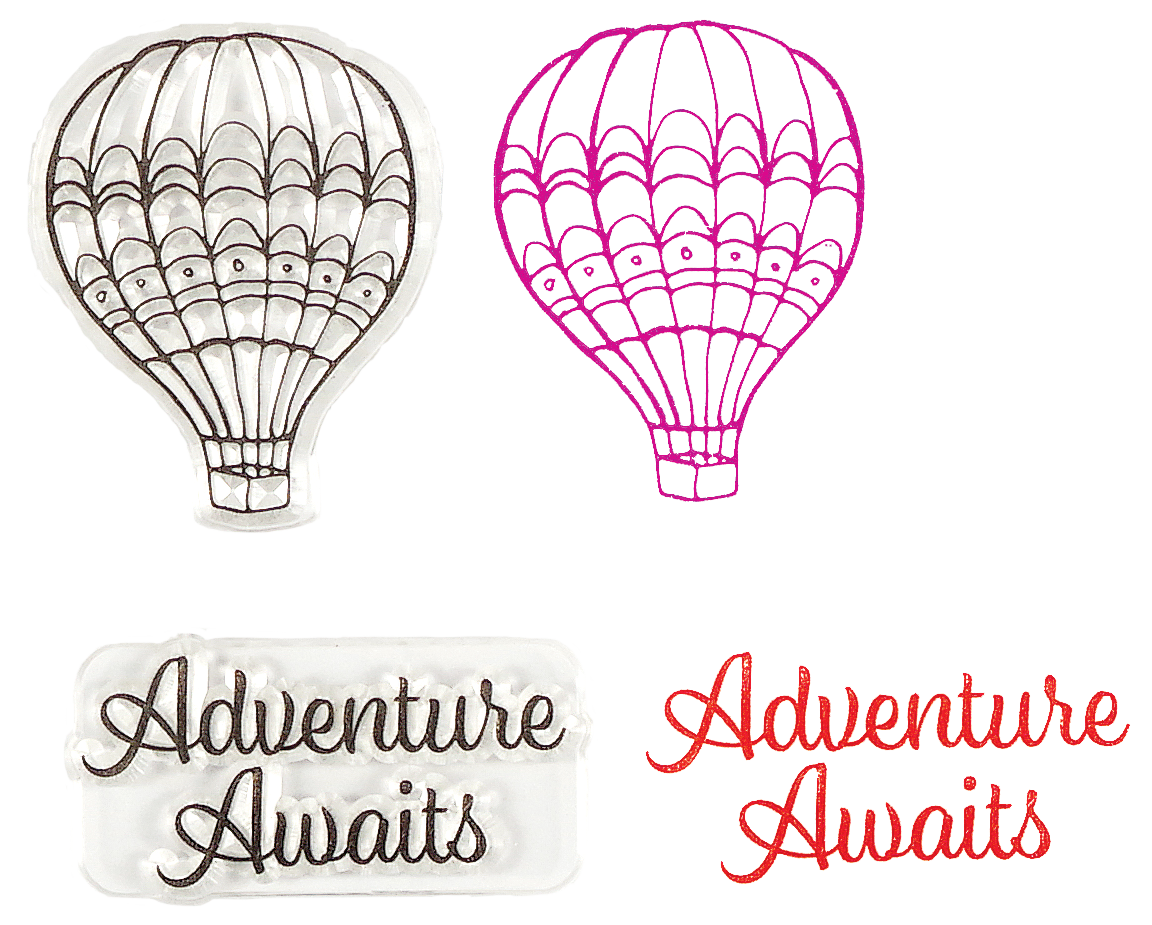 Travel Clear Silicone Stamp Set