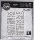 Sixxiz Thinlits Tim Holtz 665925 Bold Text #2 NIP 630454280187