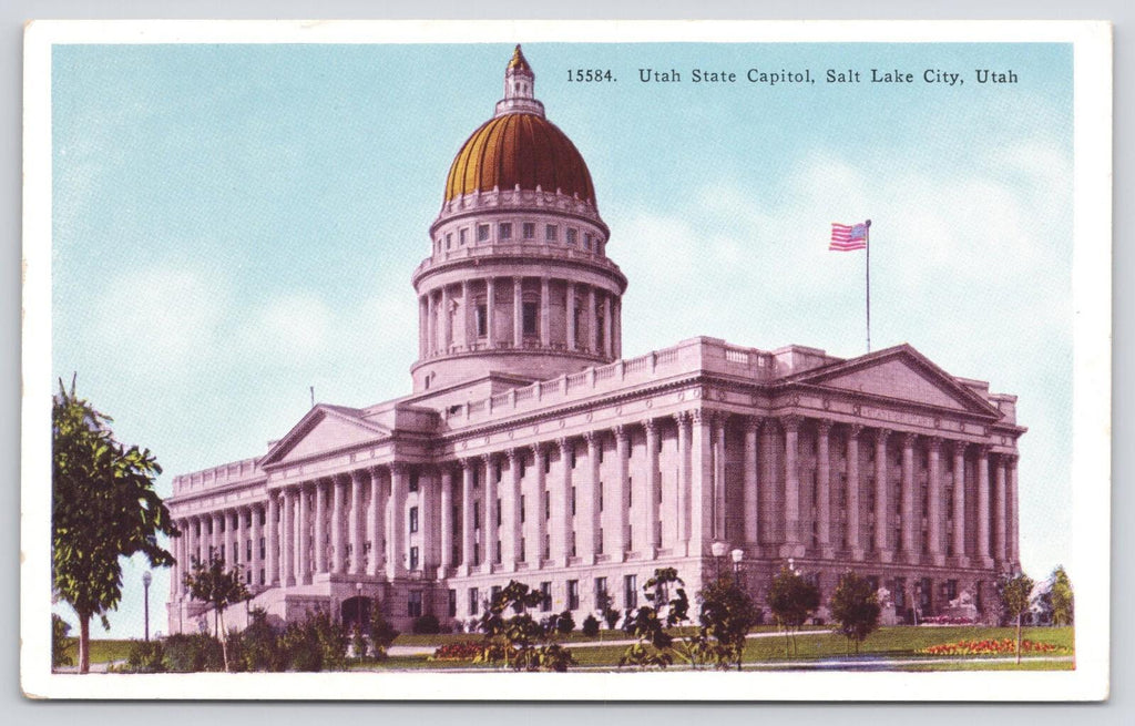 Postcard Utah State Capitol Salt Lake City UNP 15584