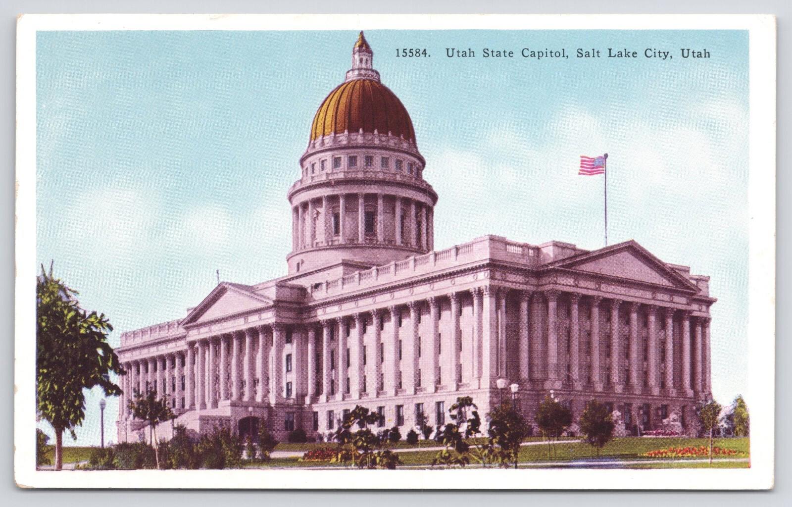 Postcard Utah State Capitol Salt Lake City UNP 15584