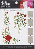SA260 Holiday Flourish Stencils Color Layering Hero Arts 085700943505 NIP