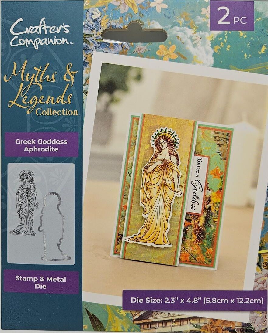 Greek Goddess Aphrodite Stamp Metal Die Set Crafters Companion Myths & Legends