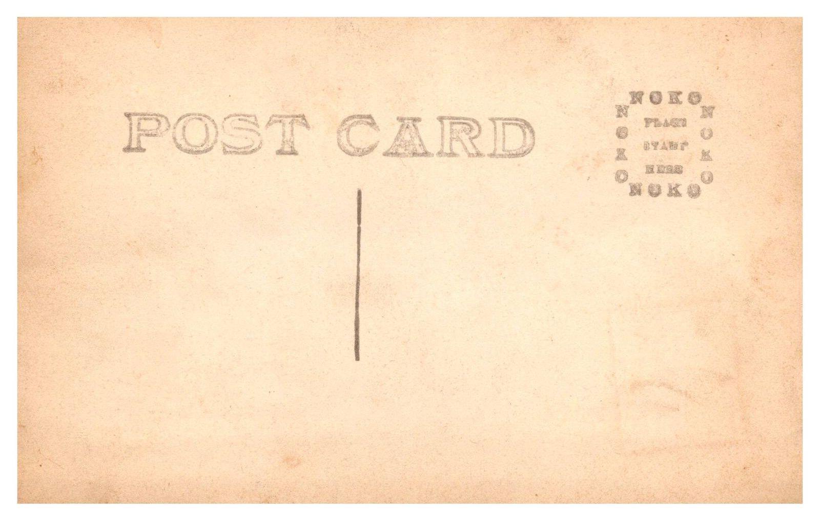 RPPC Town Parade Postcard with Main Street Crowd NOKO Stamp box Divided Back UNP